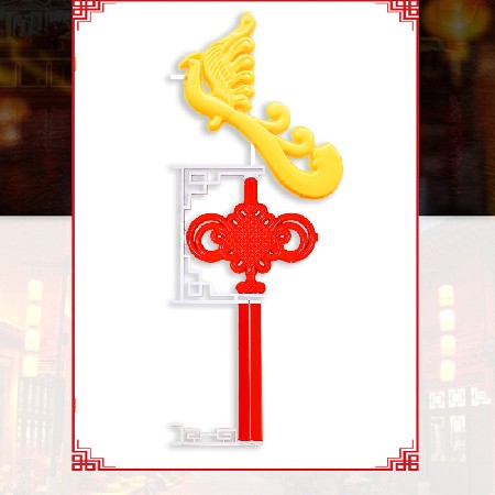 鳳形中國(guó)結(jié)燈節(jié)日喜慶亮化工程景觀燈led戶外防水中國(guó)結(jié)掛件